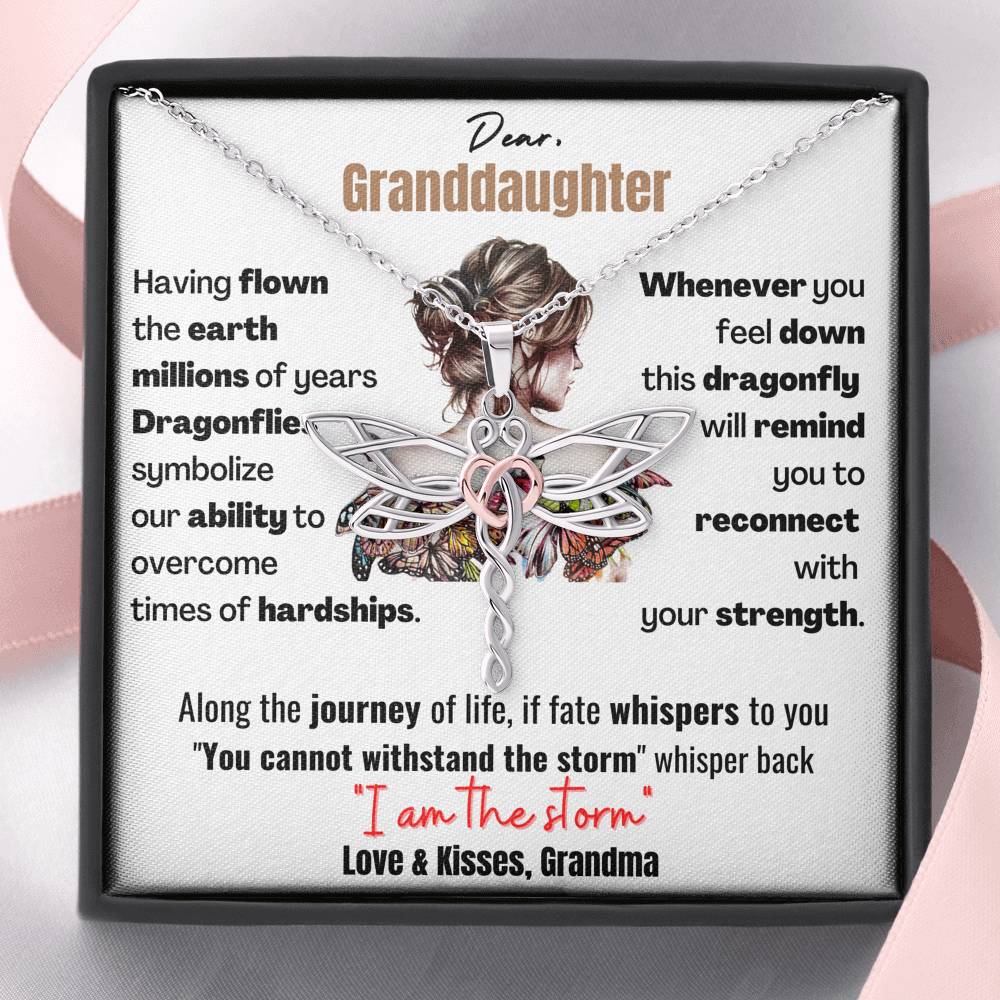 Gift for Granddaughter - Keepsake for Granddaughter - I am the storm
