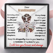 Load image into Gallery viewer, Gift for Granddaughter - Dragonfly Keepsake for Granddaughter
