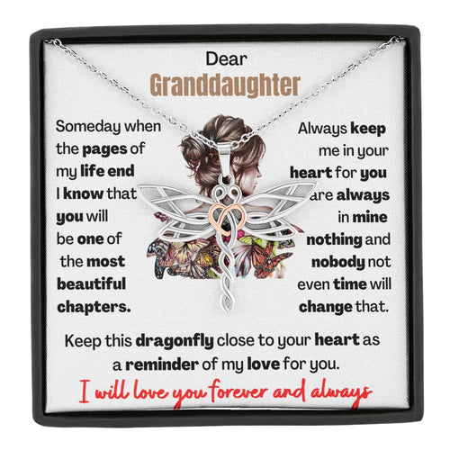 Dragonfly Keepsake for Granddaughter - Perfect Gift for Granddaughter to remember her Grandma  - TFG