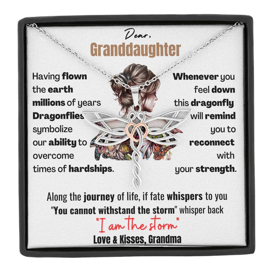 Gift for Granddaughter - Keepsake for Granddaughter - I am the storm