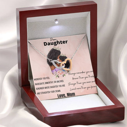 Dear Daughter (Personalize), Straighten Your Crown. For African American Moms. Gift For Daughter From Mom