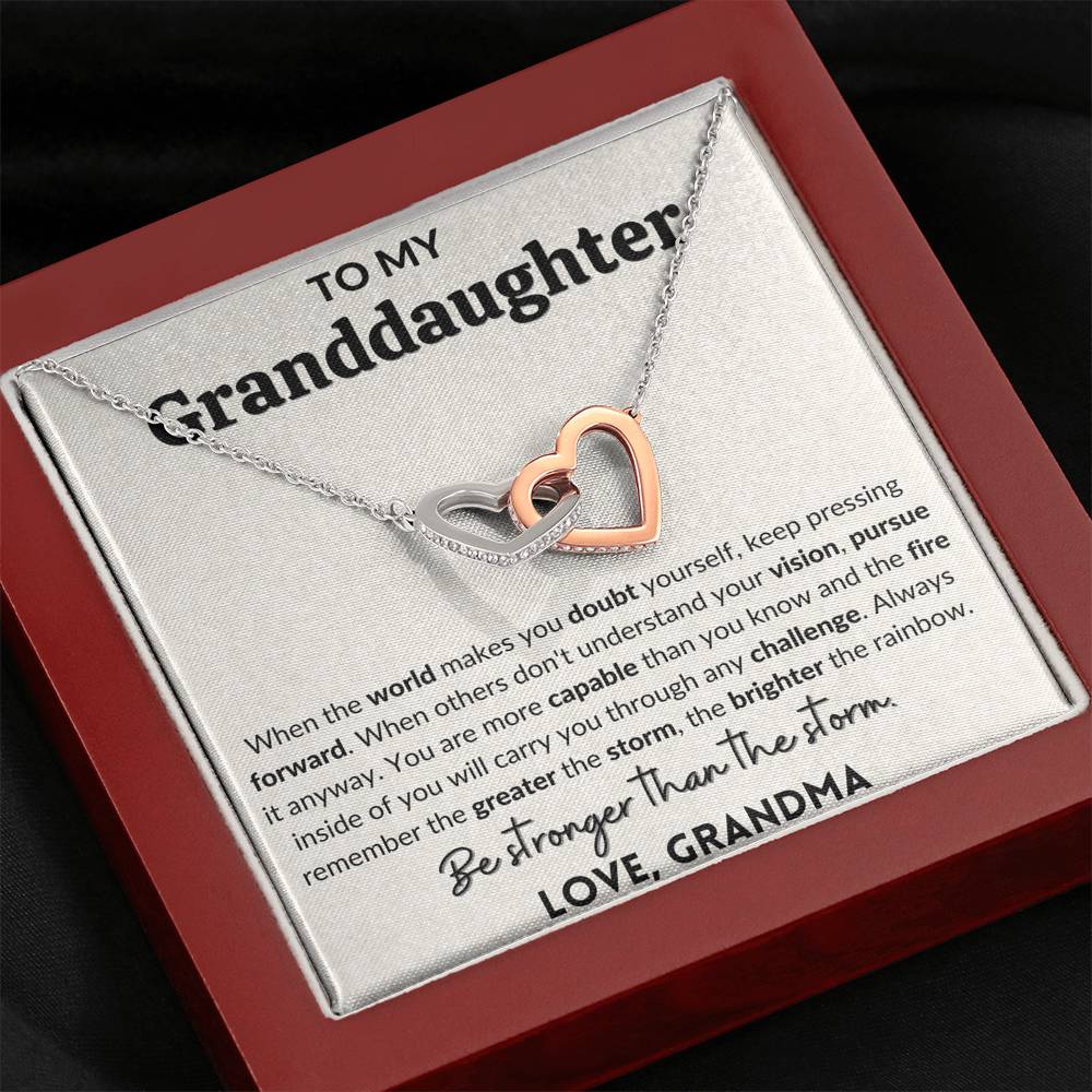 Gift for Granddaughter | Be Stronger than the storm