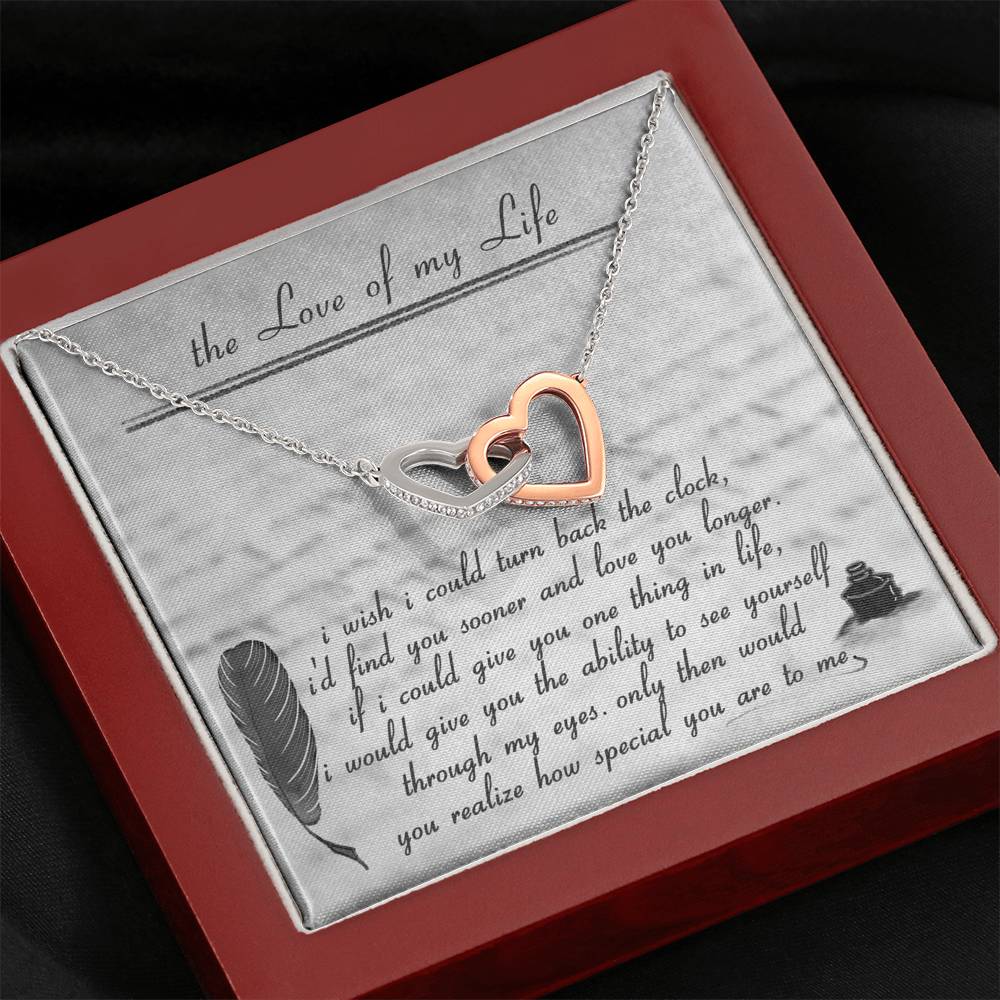 THE LOVE OF MY LIFE Double hearts necklace