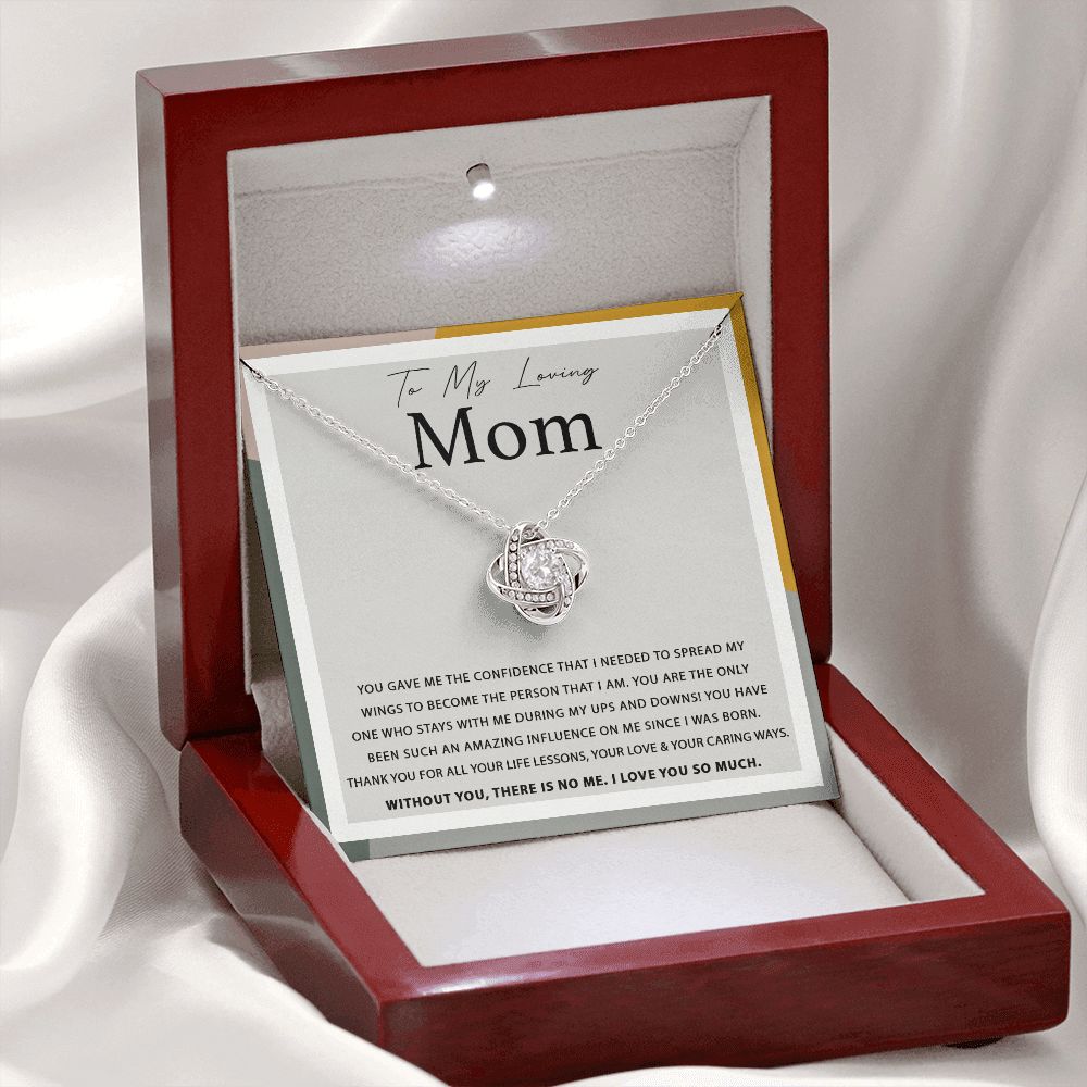 My Loving Mom - Spread My Wings Love Knot Neclace
