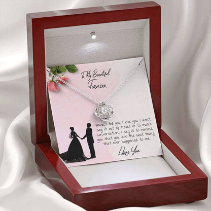 THE BEST THING THAT EVER HAPPENED TO ME - CARD Love Knot Neclace