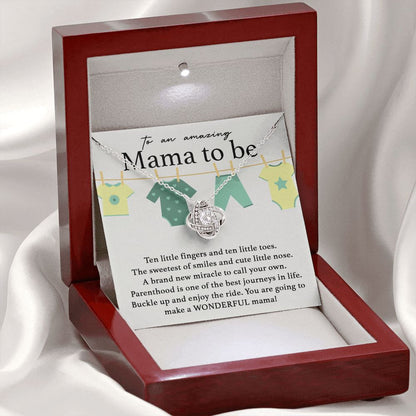 To An Amazing Mama To Be Love Knot Neclace