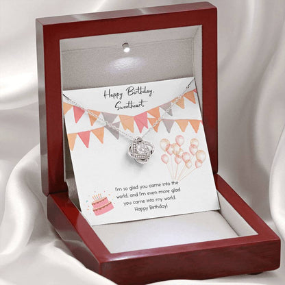 INTO MY WORLD - CARD Love Knot Neclace