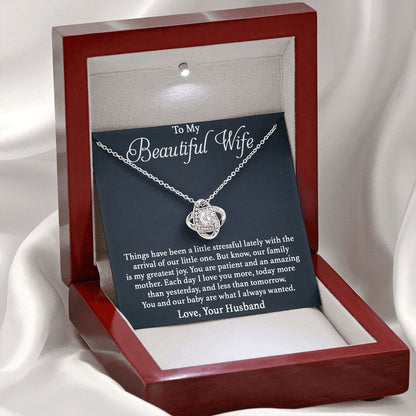 To My Beautiful Wife - Our Family Love Knot Neclace