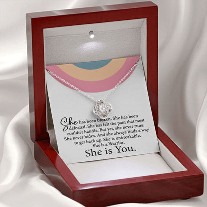 She Is You Love Knot Neclace