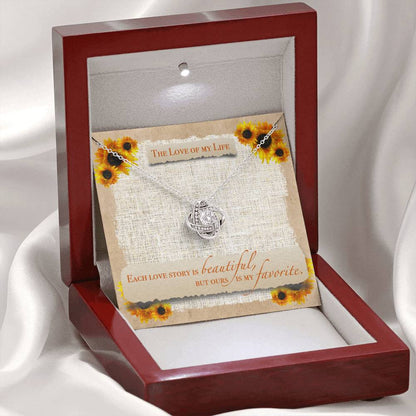 EACH LOVE STORY Love Knot Neclace