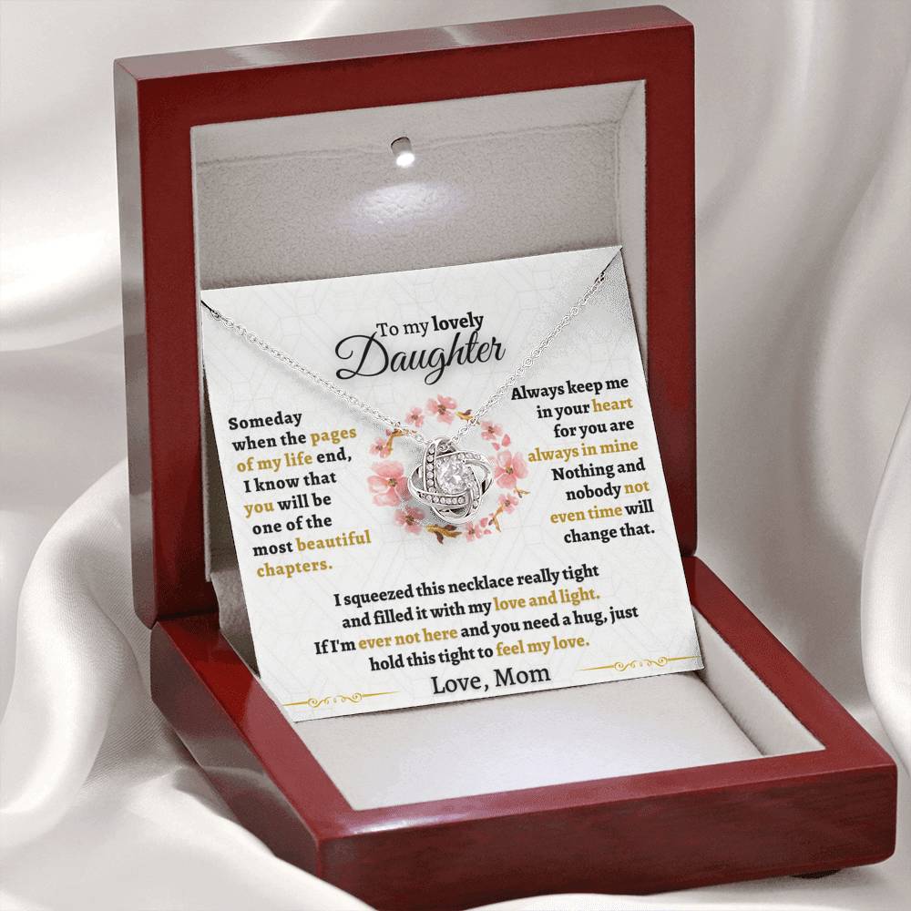 Beautiful Keepsake Gift for Daughter from MOM - Someday when pages of my life end -  TFG