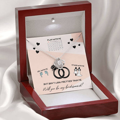 DON'T LOOK PRETTIER - CARD Love Knot Neclace