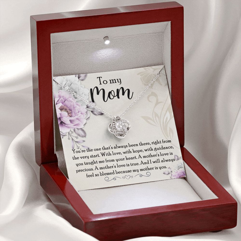 Because My Mother Is You Love Knot Neclace