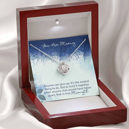 STRENGTH - CARD Love Knot Neclace