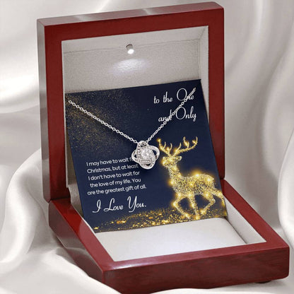TO THE ONE AND ONLY Love Knot Neclace