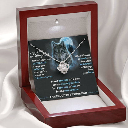 Gift for Daughter from Dad - This old wolf will always have your back