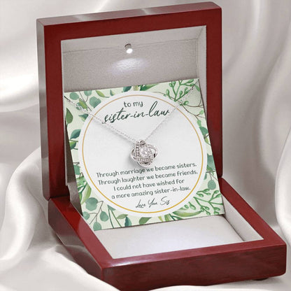 WE BECAME SISTERS - CARD Love Knot Neclace