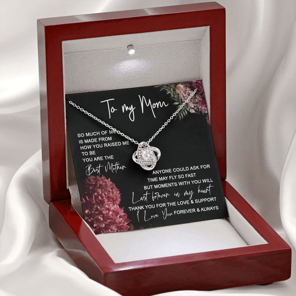 Mom - Last Forever In My Heart Love Knot Neclace