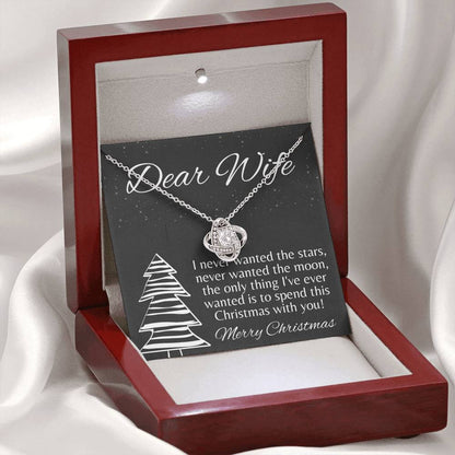 STARS AND MOON Love Knot Neclace