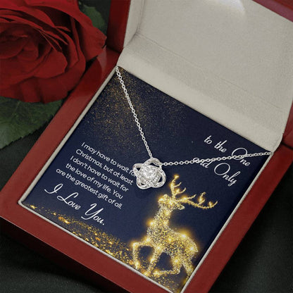 TO THE ONE AND ONLY Love Knot Neclace