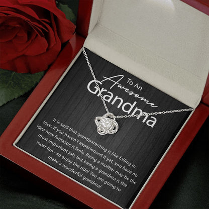 Being a Grandma is the Most Fun Love Knot Neclace