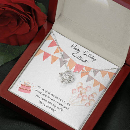 INTO MY WORLD - CARD Love Knot Neclace