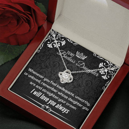 Badass Daughter (88) Love Knot Neclace