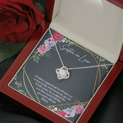 WALKED INTO OUR LIVES - CARD Love Knot Neclace