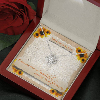 EACH LOVE STORY Love Knot Neclace