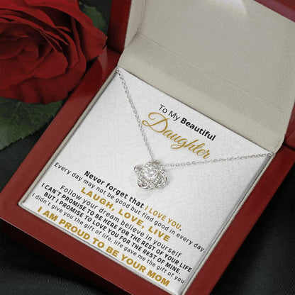 Gift for Daughter from Mom - I am proud to be your mom