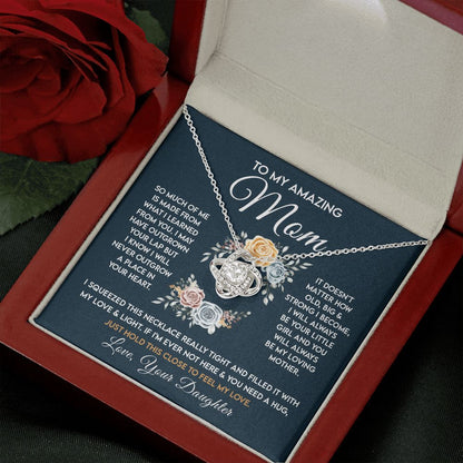 Amazing Mom - Learned From You Love Knot Necklace - TFG