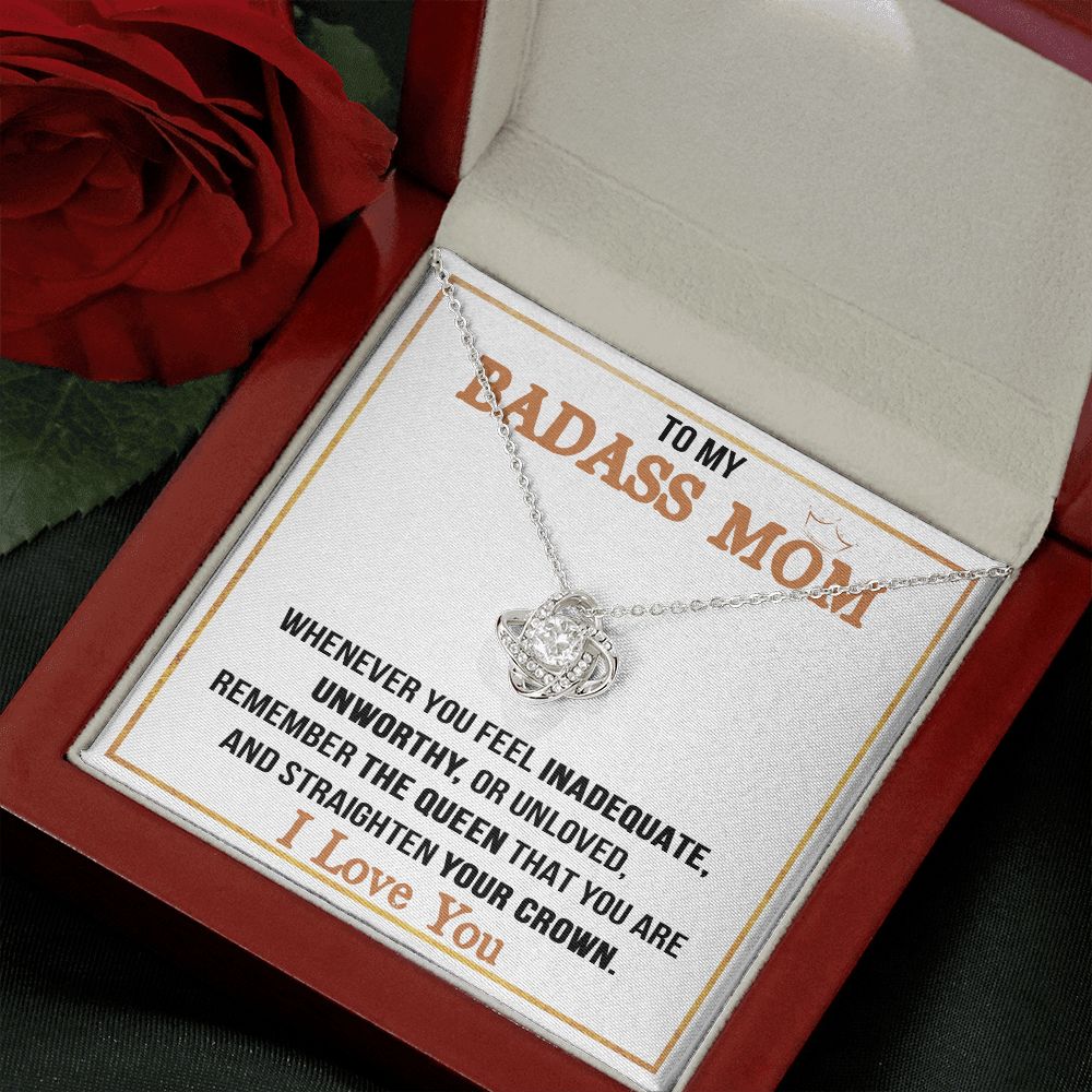 Badass Mom Love Knot Neclace