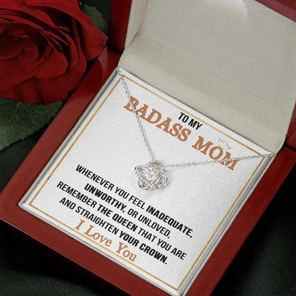 Badass Mom Love Knot Neclace