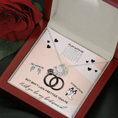 DON'T LOOK PRETTIER - CARD Love Knot Neclace
