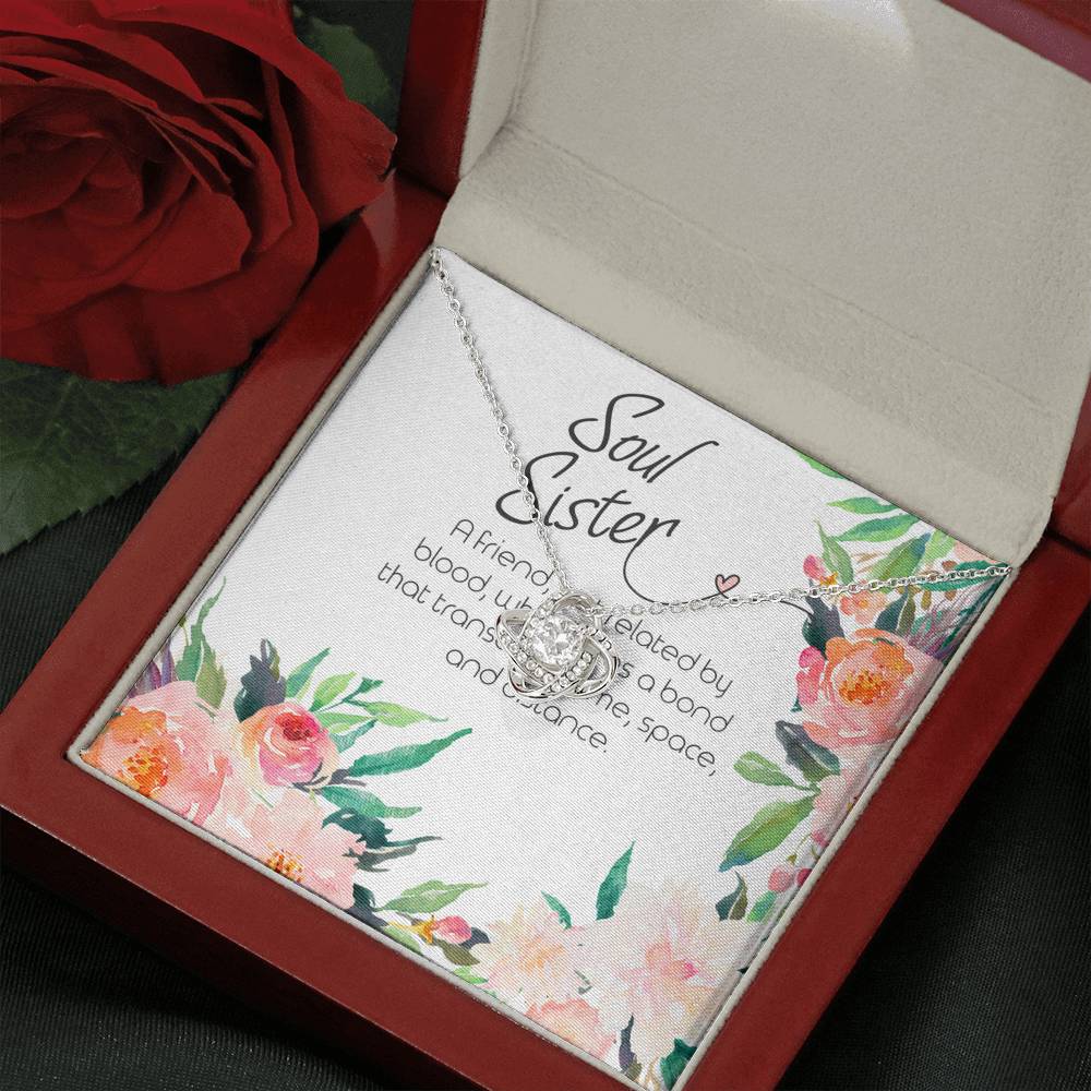 SOUL SISTER - CARD Love Knot Neclace