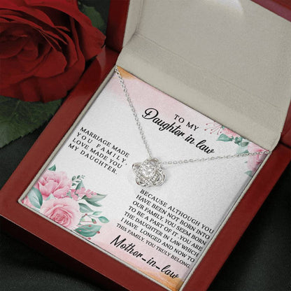 Gift for Daughter in Law - Marriage Made You Family