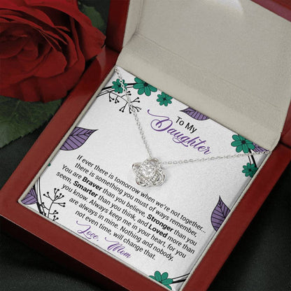 Mom to Daughter 2 Love Knot Neclace