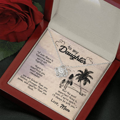 I'LL ALWAYS BE WITH YOU - CARD Love Knot Neclace