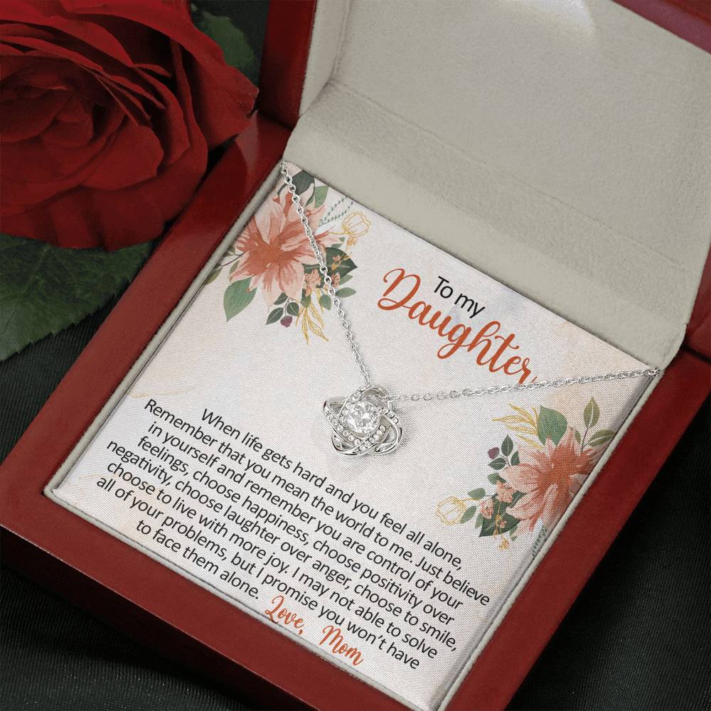 Mom to Daughter 4 Love Knot Neclace