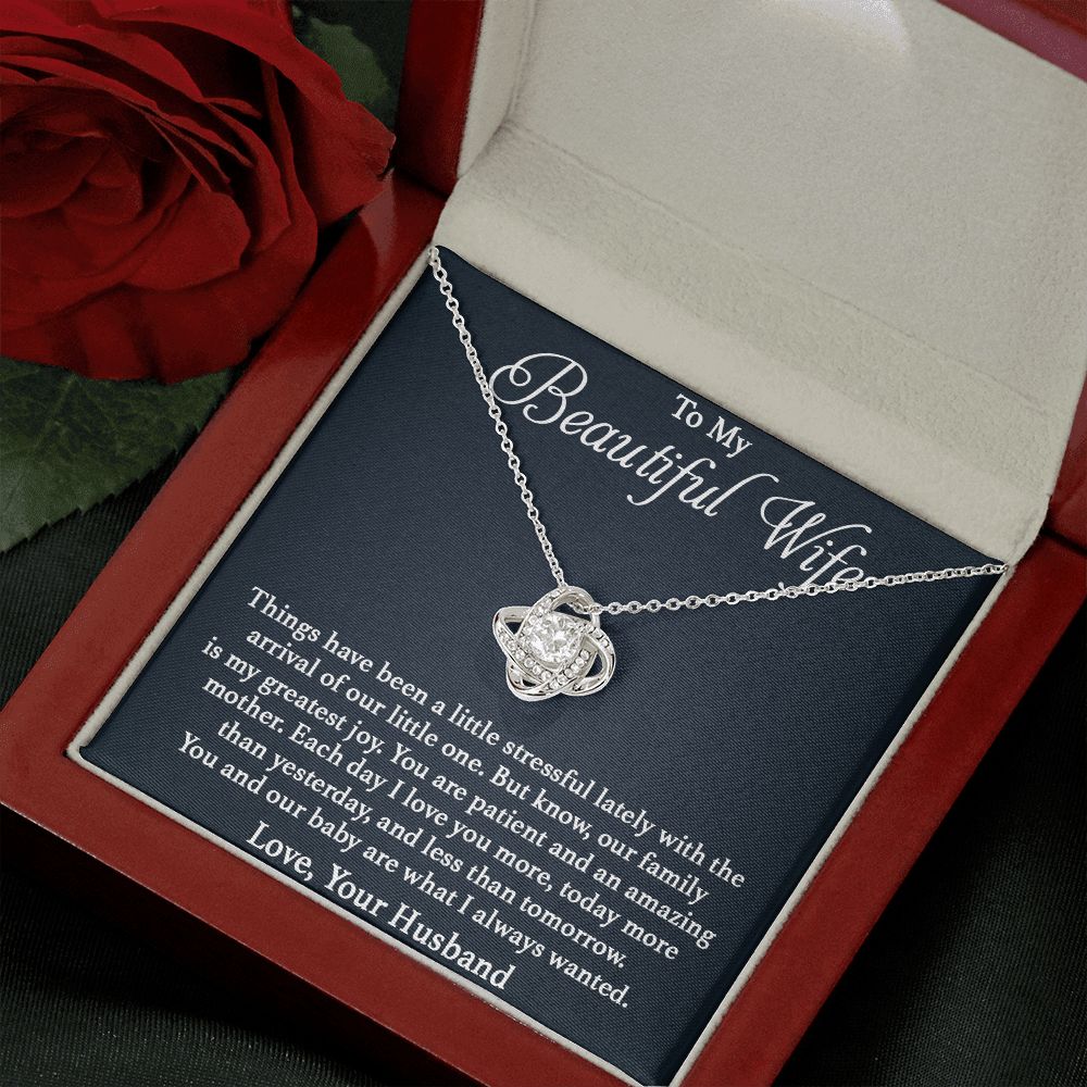 To My Beautiful Wife - Our Family Love Knot Neclace