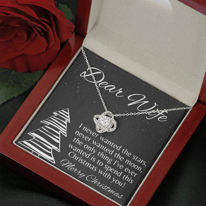 STARS AND MOON Love Knot Neclace