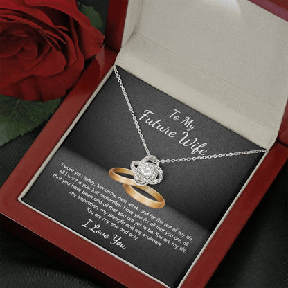 YOU ARE MY ONE AND ONLY - CARD Love Knot Neclace