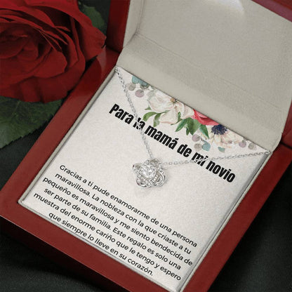 Para la mujer más especial, mi mami (1) Love Knot Neclace