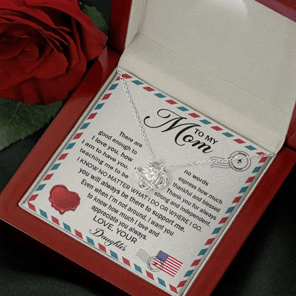 To My Mom - How Much I Love You Love Knot Neclace