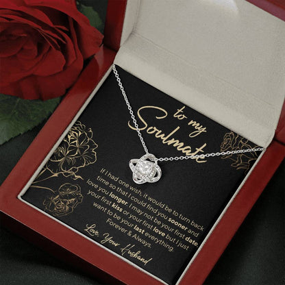 GOLD ROSE WIFE Love Knot Neclace