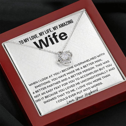 You have made me a better man - Gift for Wife