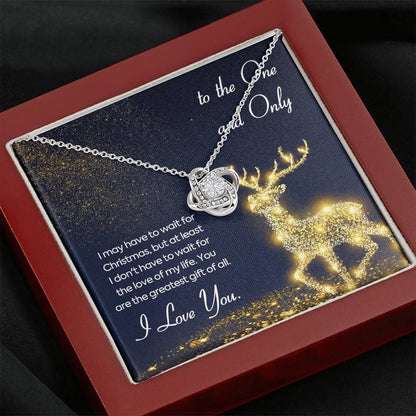 TO THE ONE AND ONLY Love Knot Neclace