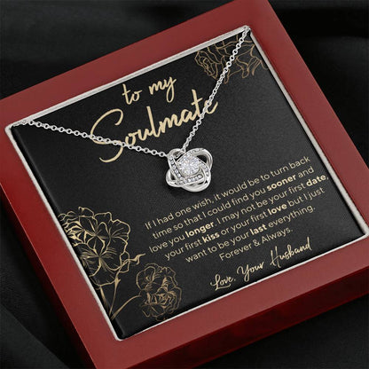 GOLD ROSE WIFE Love Knot Neclace