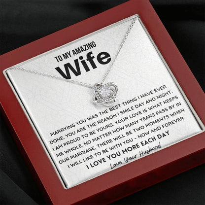 I love you more each day - Gift for Wife