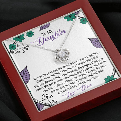 Mom to Daughter 2 Love Knot Neclace